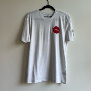 Bottletop Together ultra soft 100% recycled material white graphic t shirt